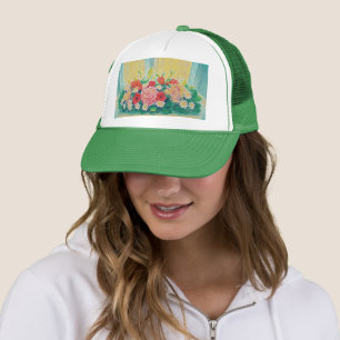 Farbige Blume Truckerkappe