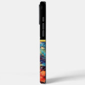 Farbige Blume um ein Kreuz herum Case-Mate iPhone Hülle (Rückseite / Links)