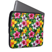 Farbige Blume und Blätter Muster-57577 Laptopschutzhülle (Vorne Rechts)
