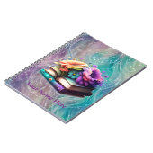 Farbige Blume und Bücher (Linke Seite)