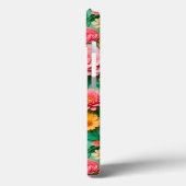 Farbige Blume und Schmetterlinge Case-Mate iPhone Hülle (Rückseite / Links)