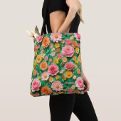Farbige Blume und Schmetterlinge Tasche (Von Nahem)