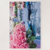 Farbige Blume und Springbrunnen Puzzle (Vertikal)