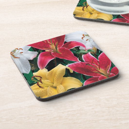 Farbige Blume Untersetzer (Linke Seite)