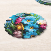 Farbige Blume Untersetzer (angewinkelt)