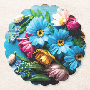 Farbige Blume Untersetzer