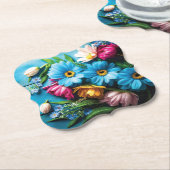 Farbige Blume Untersetzer (angewinkelt)