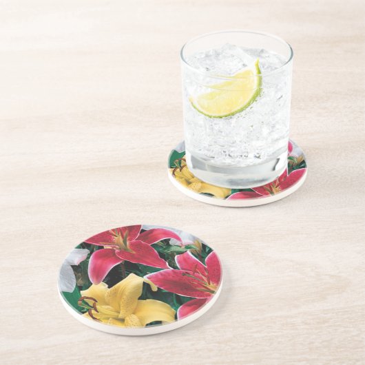 Farbige Blume Untersetzer (Seite)