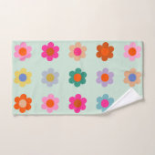 Farbige Blume Vintag Badhandtuch Set (Handtuch)