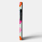 Farbige Blume Vintag Case-Mate iPhone Hülle (Rückseite / Links)