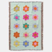 Farbige Blume Vintag Decke (Vorderseite Vertikal)