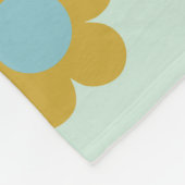 Farbige Blume Vintag Fleecedecke (Ecke)