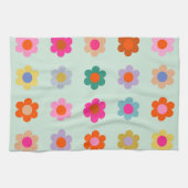 Farbige Blume Vintag Geschirrtuch (Horizontal)