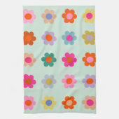 Farbige Blume Vintag Geschirrtuch (Vertikal)