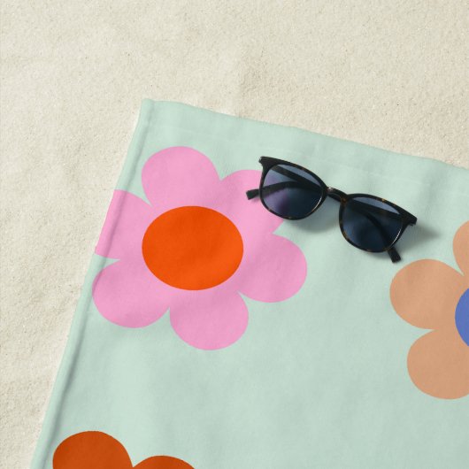 Farbige Blume Vintag Strandtuch (Beispiel)