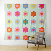 Farbige Blume Vintag Wandteppich (Beispiel (Horizontal))