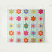 Farbige Blume Vintag Wandteppich (Vorderseite (Horizontal))