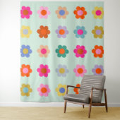 Farbige Blume Vintag Wandteppich (Beispiel)