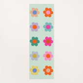 Farbige Blume Vintag Yogamatte (Vorderseite)