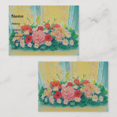 Farbige Blume Visitenkarte (Vorne/Hinten)