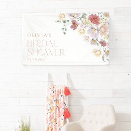 Farbige Blume, Wildblumen, Begrüßung von Bridal Banner