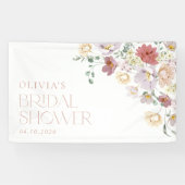 Farbige Blume, Wildblumen, Begrüßung von Bridal Banner (Horizontal)