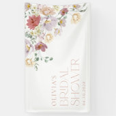 Farbige Blume, Wildblumen, Begrüßung von Bridal Banner (Vertikal)