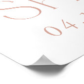 Farbige Blume, Wildblumen, Begrüßung von Bridal Poster (Ecke)