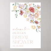 Farbige Blume, Wildblumen, Begrüßung von Bridal Poster (Vorne)