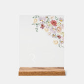 Farbige Blume, Wildblumen, Boho, Brautparty Acrylschild (Vorderseite)