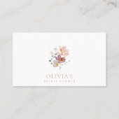 Farbige Blume, Wildblumen, Boho, Brautparty Platzkarte (Rückseite)