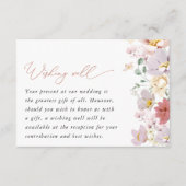 Farbige Blume, Wildblumen, Boho, gut wollen Begleitkarte (Vorderseite)
