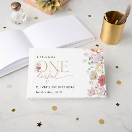 Farbige Blume, Wildblumen, erster Geburtstag Gästebuch