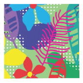 Farbige Blume Würfel (Vorderseite)