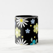 Farbige Blume Zweifarbige Tasse (Mittel)