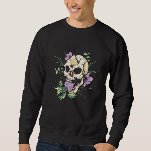 Farbige Blumen der Vorstellung Sweatshirt (Vorderseite)