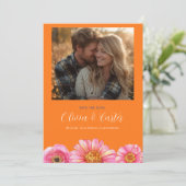 Farbige Blumen-Fotografie - Save-the-Date-Karte Save The Date (Stehend Vorderseite)