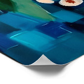 Farbige BLUMEN MATISSE Inspirierter POSTER – Einzi (Ecke)