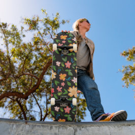Farbige Blumen Skateboard