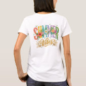 FARBIGE BLUMEN-SOMMER-VIBES T-Shirt (Rückseite)
