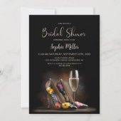 Farbige Blumen-Stöckelschuhe Brausebad Einladung (Vorderseite)