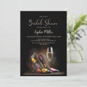 Farbige Blumen-Stöckelschuhe Brausebad Einladung (Stehend Vorderseite)