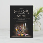 Farbige Blumen-Stöckelschuhe Brunch und Bubbly Einladung (Stehend Vorderseite)