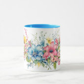 Farbige Blumen Tasse (Zentrum)
