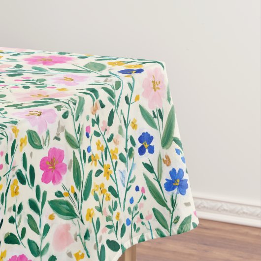 Farbige Blumen Tischdecke (Beispiel)