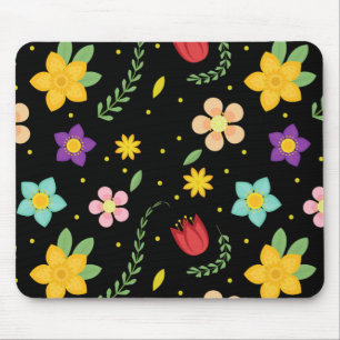 Farbige Blumen Wasserfarbe Cute Mousepad