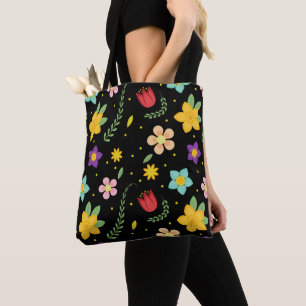 Farbige Blumen Wasserfarbe Cute Tasche