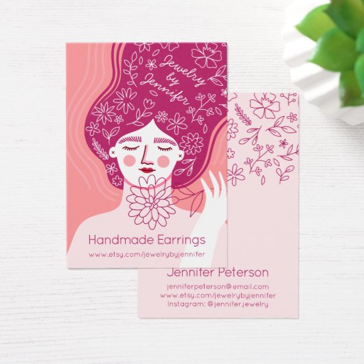 Farbige Blumenbild Ohrdarstellung (Schreibtisch)