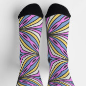 Farbige Blumenblüten Thunder_Cove Socken (Oben)