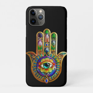 Farbige Blumenblüten Türkis Drittes Auge Hamsa Case-Mate iPhone Hülle